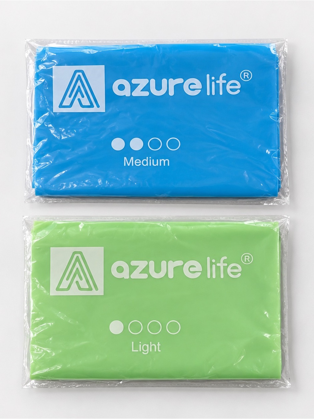 AzureLife Medium Blue & Light Green Bedding Set